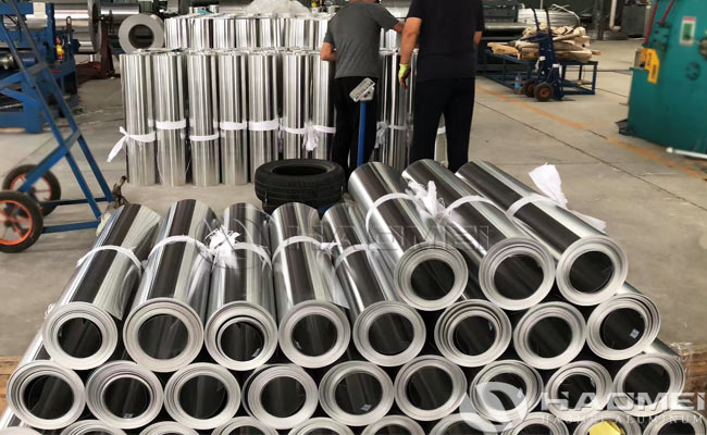 lamina de aluminio para aislamiento de tuberías