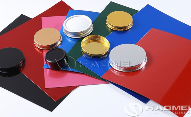lamina de aluminio para tapas de botellas