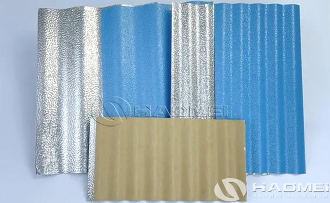 lámina corrugada aluminio para aislamiento térmico
