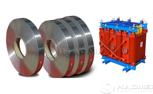 tira de aluminio para transformador con borde redondeado