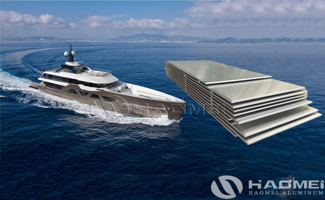 placa de aluminio marino 5083-H321 con certificación DNV