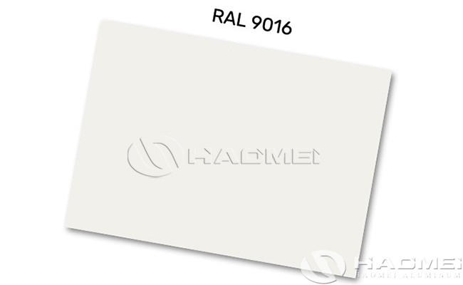láminas de aluminio blanco RAL 9016