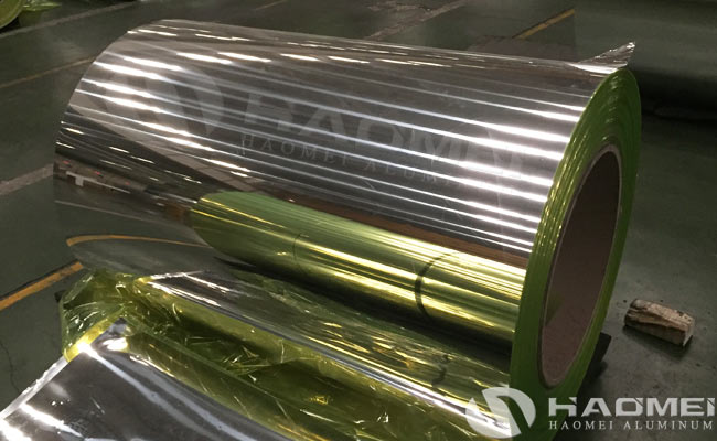 hoja de aluminio espejo
