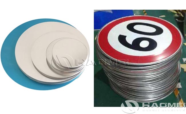 círculo de aluminio para señales de tráfico